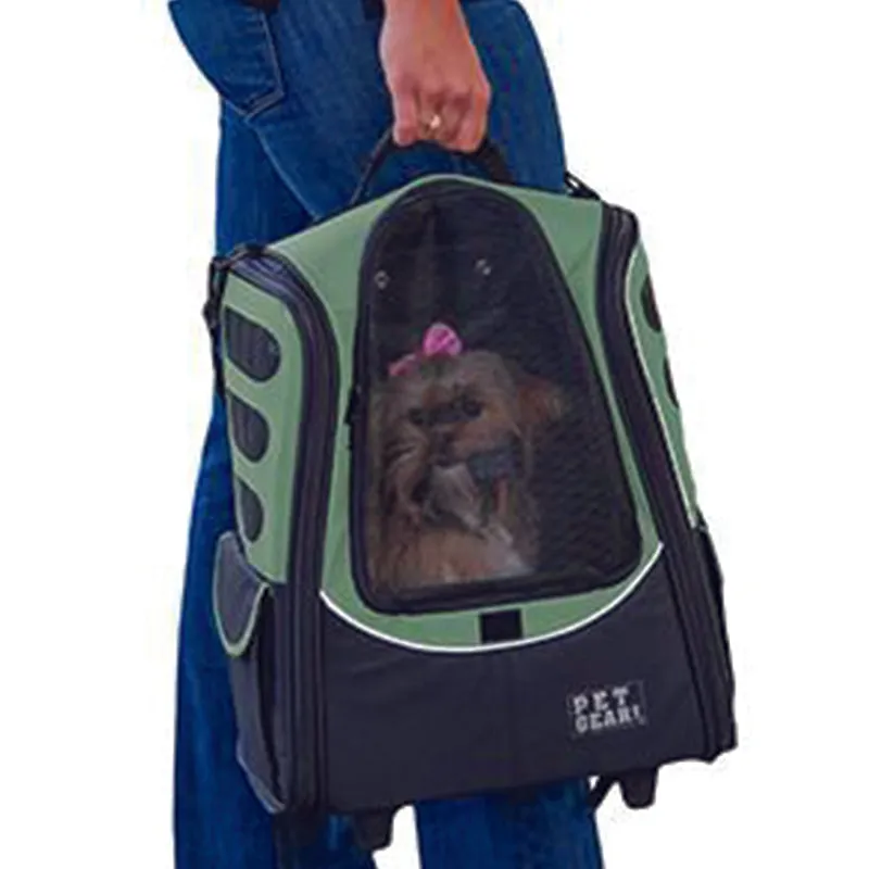 Pet Gear, I-GO2 (Escort) 5-in-1 Pet Carrier [Backpack/Tote/Roller Bag/Car Seat]