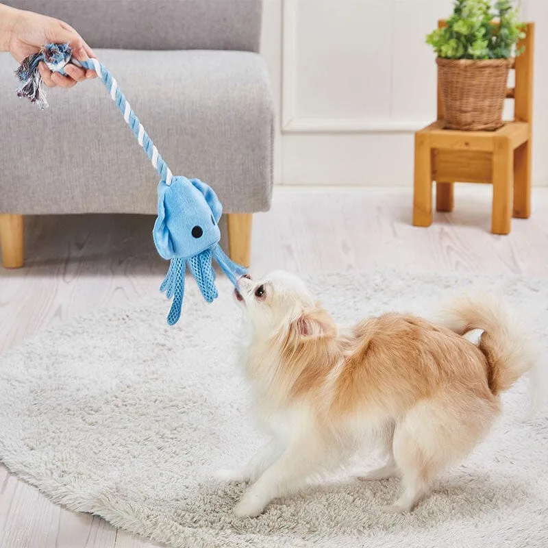 Petio Admate - Sturdy Rope Dog Toy Squid (Blue)