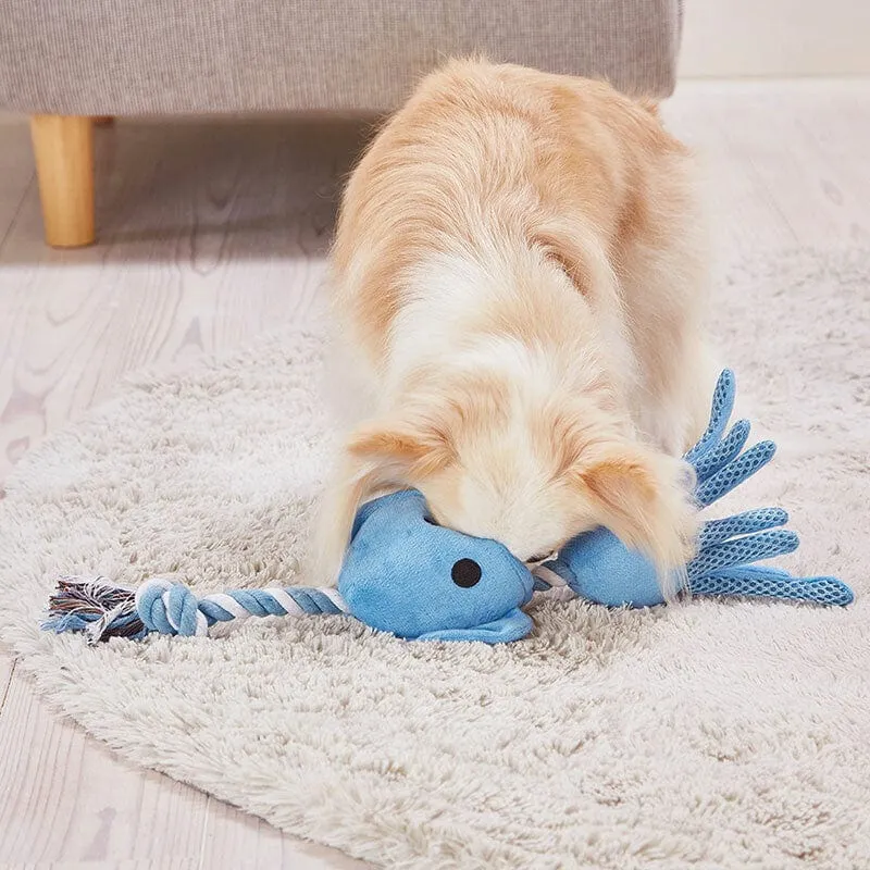 Petio Admate - Sturdy Rope Dog Toy Squid (Blue)